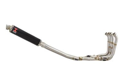 S1000RR 2010 - 2014 Performance De Cat Exhaust System 350mm Round Black Stainless Silencer