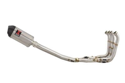 S1000RR 2015  2016 Performance De Cat Exhaust System 200mm Oval Stainless + Carbon Tip Silencer