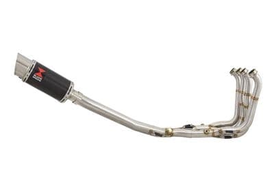 S1000RR 2015  2016 Performance De Cat Exhaust System 200mm Round Carbon Fibre Silencer
