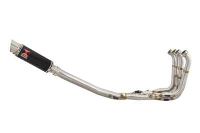 S1000RR 2015  2016 Performance De Cat Exhaust System 230mm GP Style Black Stainless Silencer