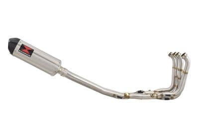 S1000RR 2015  2016 Performance De Cat Exhaust System 300mm Oval Stainless + Carbon Tip Silencer