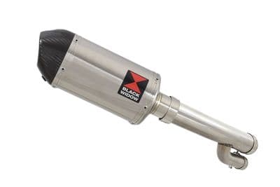 S1000RR  2017 - 2018 Exhaust Link Pipe + 200mm Oval Stainless + Carbon Silencer