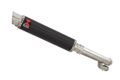 S1000RR  2017 - 2018 Exhaust Link Pipe + 350mm Round GP Style Carbon Silencer