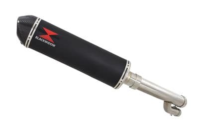 S1000RR  2017 - 2018 Exhaust Link Pipe + 400mm Oval Black Stainless + Carbon Silencer