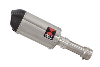 S1000RR 2019 - 2026 Exhaust Link Pipe + 200mm Oval Stainless + Carbon Silencer
