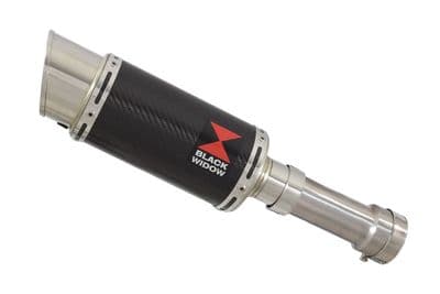 S1000RR 2019 - 2026 Exhaust Link Pipe + 200mm Round Carbon Silencer
