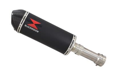 S1000RR 2019 - 2026 Exhaust Link Pipe + 300mm Oval Black Stainless + Carbon Silencer