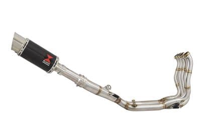 S1000RR 2019 - 2026 Performance De - Cat Exhaust System 200mm Round Carbon Fibre Silencer
