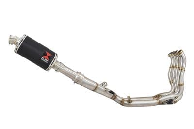 S1000RR 2019 - 2026 Performance De - Cat Exhaust System 230mm Oval Black Stainless Silencer