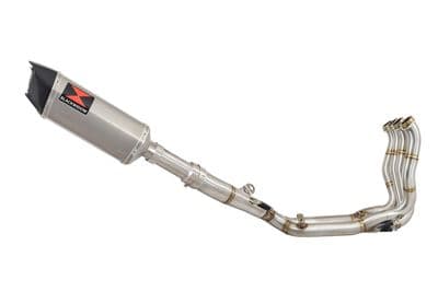 S1000RR 2019 - 2026 Performance De - Cat Exhaust System 300mm Hexagonal Stainless + Carbon Silencer