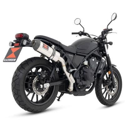 SCL500 CL500 Scrambler 2023 - 2025 Exhaust 300 mm Oval Stainless Carbon Tip Silencer