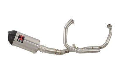 SFV 650 Gladius 09-16 De Cat Race Exhaust System + 200mm Oval Stainless Carbon Tip Silencer