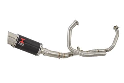 SFV 650 Gladius 09-16 De Cat Race Exhaust System + 200mm Round Carbon Silencer