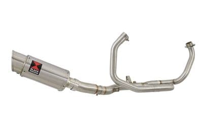SFV 650 Gladius 09-16 De Cat Race Exhaust System + 200mm Round Stainless Silencer