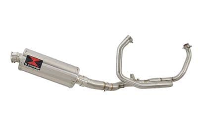 SFV 650 Gladius 09-16 De Cat Race Exhaust System + 300mm Oval Stainless Silencer