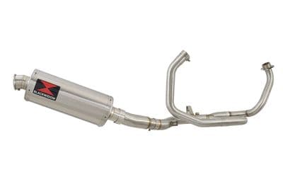 SFV 650 Gladius 09-16 De Cat Race Exhaust System + 300mm Round Stainless Silencer