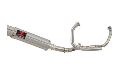 SFV 650 Gladius 09-16 De Cat Race Exhaust System + 360mm GP Round Stainless Silencer