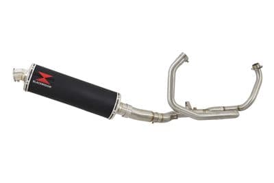 SFV 650 Gladius 09-16 De Cat Race Exhaust System + 400mm Oval Black Stainless Silencer