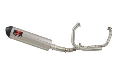 SFV 650 Gladius 09-16 De Cat Race Exhaust System + 400mm Oval Stainless Carbon Tip Silencer