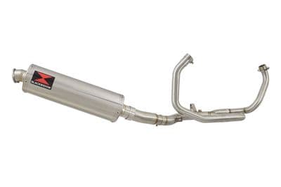 SFV 650 Gladius 09-16 De Cat Race Exhaust System + 400mm Oval Stainless Silencer