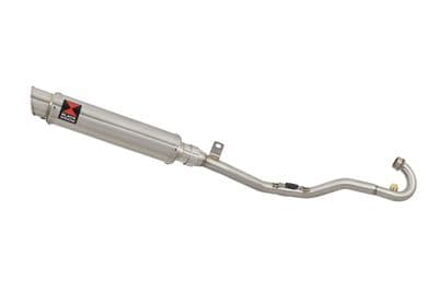Sinnis Apache 125 2008-2021 Exhaust System + 350mm GP Style Round Stainless Silencer