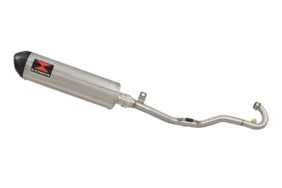Sinnis Apache 125 2008-2021 Exhaust System + 400mm Oval Stainless Carbon Tip Silencer