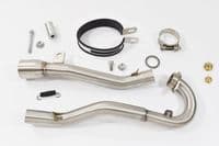 Sinnis Blade 125 2008-2016 Exhaust System + 300mm Oval Black Stainless Carbon Tip Silencer