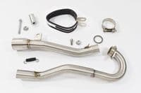 Sinnis Blade 125 2008-2016 Exhaust System + 350mm Tri-Oval Stainless Carbon Tip Silencer