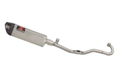 Sinnis Blade 125 2008-2016 Exhaust System + 350mm Tri-Oval Stainless Carbon Tip Silencer