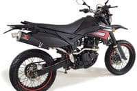 Sinnis Blade 125 2008-2016 Exhaust System + 400mm Oval Black Stainless Silencer