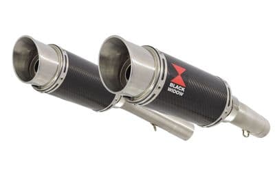 SL1000 Falco 99-05 Exhaust Silencers 200mm Round Carbon
