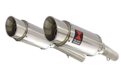 SL1000 Falco 99-05 Exhaust Silencers 200mm Round Stainless