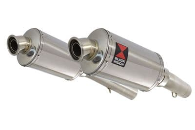 SL1000 Falco 99-05 Exhaust Silencers 230mm Oval Stainless