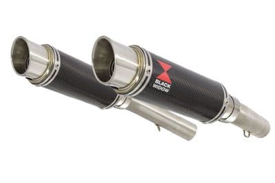 SL1000 Falco 99-05 Exhaust Silencers 230mm Round GP Style Carbon
