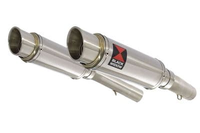 SL1000 Falco 99-05 Exhaust Silencers 230mm Round GP Style Stainless