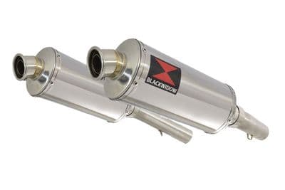 SL1000 Falco 99-05 Exhaust Silencers 300mm Oval Stainless