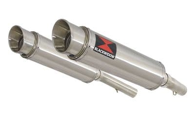 SL1000 Falco 99-05 Exhaust Silencers 360mm Round GP Style Stainless