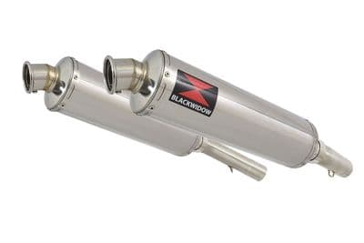 SL1000 Falco 99-05 Exhaust Silencers 400mm Round Stainless