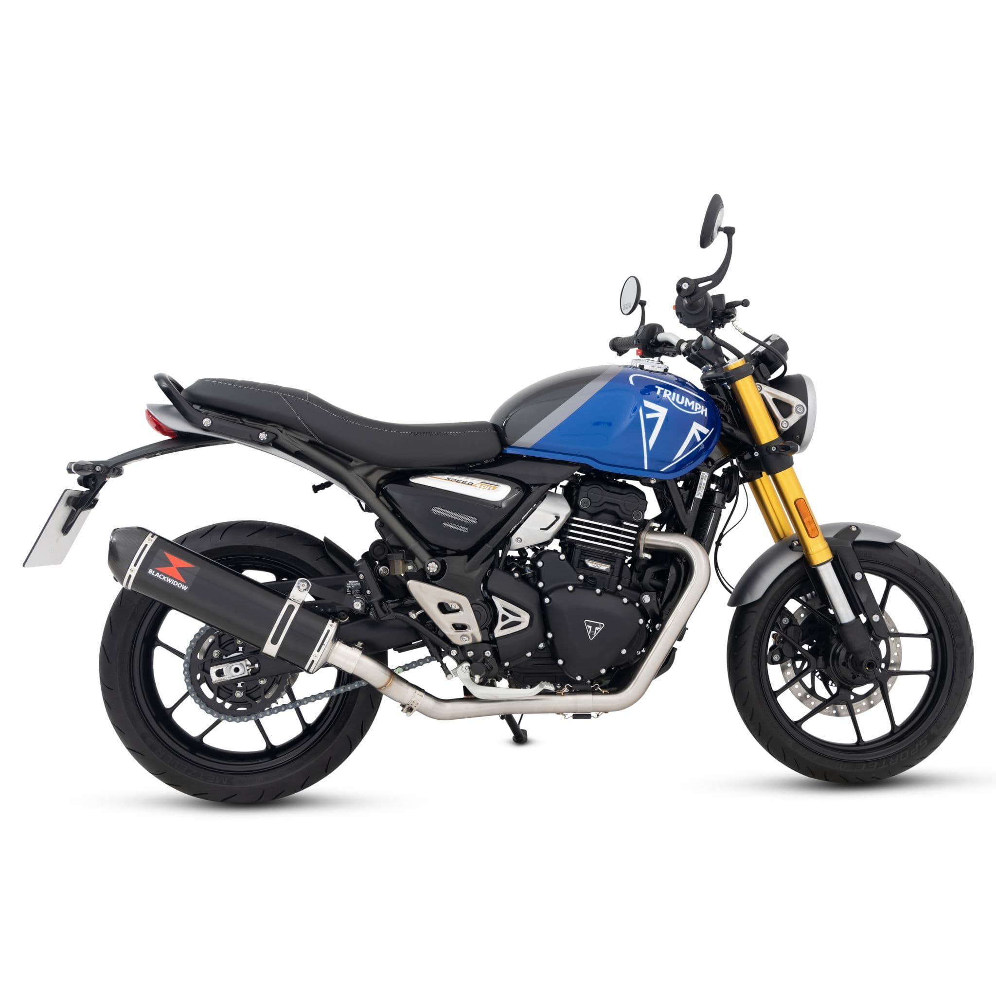 **「MU」** Speed 400 2024 - 2025 Exhaust Full System 400 mm Oval Black