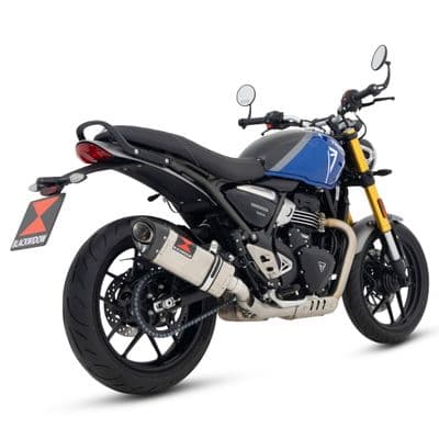 Speed 400 2024 - 2025 Exhaust Silencer 300 mm Tri - Oval Stainless Steel Carbon Tip