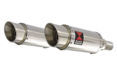 Speed Triple 1050 S R 2011-2015 Twin Exhaust Silencer Kit 200mm Round Stainless