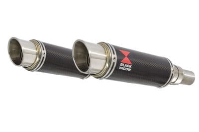 Speed Triple 1050 S R 2011-2015 Twin Exhaust Silencer Kit 230mm GP Round Carbon