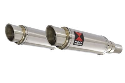 Speed Triple 1050 S R 2011-2015 Twin Exhaust Silencer Kit 230mm GP Round Stainless