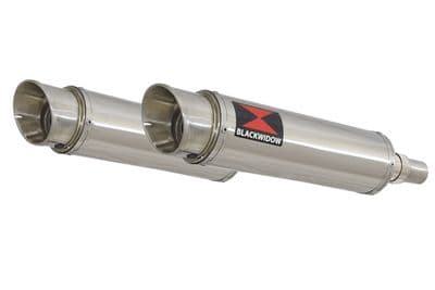 Speed Triple 1050 S R 2011-2015 Twin Exhaust Silencer Kit 360mm GP Round Stainless