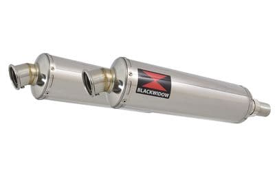 Speed Triple 1050 S R 2011-2015 Twin Exhaust Silencer Kit 400mm Round Stainless