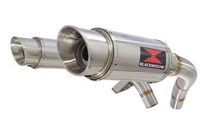ST1100 (SC26) Pan European Exhaust Silencers 200mm Round Stainless