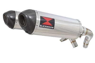 ST1100 (SC26) Pan European Exhaust Silencers 300mm Oval Stainless Carbon Tips