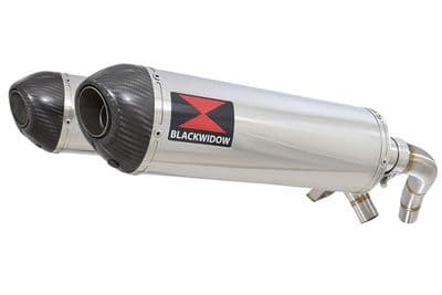 ST1100 (SC26) Pan European Exhaust Silencers 400mm Oval Stainless Carbon Tips