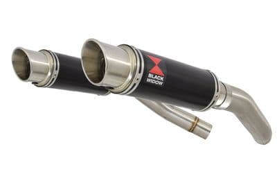ST1300 Pan European (SC51) Exhaust Silencers 230mm GP Round Black Stainless