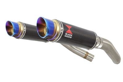ST1300 Pan European (SC51) Exhaust Silencers 230mm GP Round Carbon Blue Tips